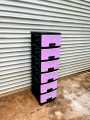 Drawer 6 in 1 baby drawer cupboard storage multi color blue pink grey bed side drawer. 