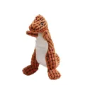 Cute Dinosaur Shaped Pet Molar Toys Bite Resistant Animal Chew Dog Squeaky Plush Toy for Puppy to Clean Teeth Pet Accessories. 