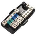 Multi-functional LED Car Audio Stereo ANL Fuse Holder Distribution 0/4ga 4 Way Fuses Box Block 30A 60A 80Amp. 