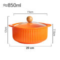 Ceramic Bowl with Lid Noodle, Soup Bowl 850ml. 