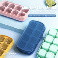 8 Grids DIY Silicone Ice Cube Mould With Lid Ice Cube Mold Kitchen Tools MLK. 