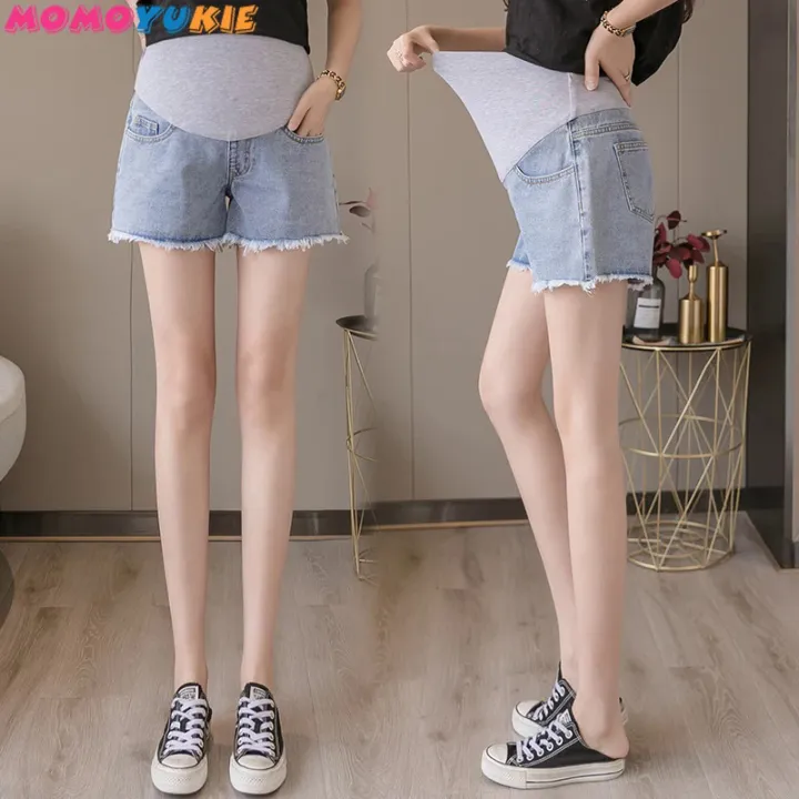Summer%20maternity%20short%20pants%20pregnancy%20shorts%20pregnant%20Stretch%20jeans%20maternity%20shorts%20belly%20denim%20pants%20Abdomen%20Loose%20M-XXL%20-%20Image%203