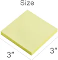 Yellow sticky notes 3*3 inches. 