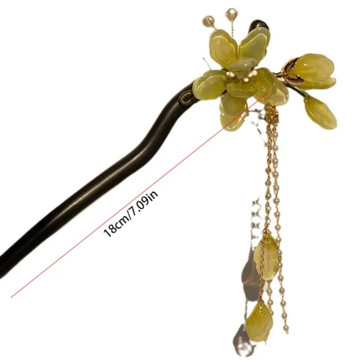 Cute%20Flower%20Wooden%20Hair%20Stick%20Chinese%20Style%20Hair%20Sticks%20for%20Buns%20Hanfu%20Hairpin%20Hanfu%20Headwear%20Tassel%20For%20Girl%20-%20Image%203