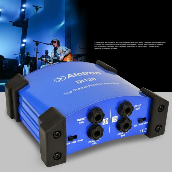 QUANBU%202021%20Alctron%20DI120%20Two-Way%20Passive%20DI%20Box%20Impedance%20Converter%20DI%20BOX%20Stage%20Effect%20Device%20-%20Image%204