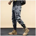 Summer Overalls Men's American Retro Trendy Jogger Pants Men's Welding Wear-Resistant Anti-Scald Loose Casual Pants1/2. 