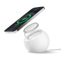 Desk Ball Shape Magnetic Silicone Charging Holder for Magsafe Apple IPhone 12 Pro Mac Safe Wireless Charger Dock Station Stand. 