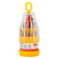 31-In-1 Mini Household Hand Tool Set Screwdriver Kit with the Plastic Storage Box perfect for Home Use and Car Repairing. 