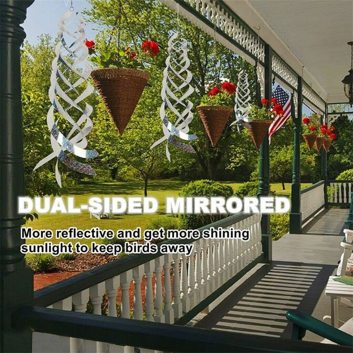 1/5Pcs%20Bird%20Repell-ent%20Spiral%20Reflectors%20Hanging%20Reflective%20Bird%20Deterent%20Device%20Garden%20Decorative%20Garden%20Scarecrow%20Yard%20Bird%20Repeller%20-%20Image%204