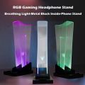 RGB Headphone Stand Jedel GM-01 – LED Gaming Headset Holder with Luminous Lighting Effects, USB Hub, Phone Holder, Space-Saving Desktop Bracket, Gaming Accessories Organizer for PC/Laptop, Desk Setup Decoration, Earphone Rack with RGB Lights. 