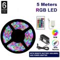 Newest 5M 2835 SMD RGB Flexible 300 LED Light Strip 60 LED M+ 24 Key Remote. 