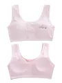 LJMOFA Teen Girl Sports Exquisite Cute Rabbit Bra Kids Top Camisole Underwear Young Puberty Small Training Bra B213. 
