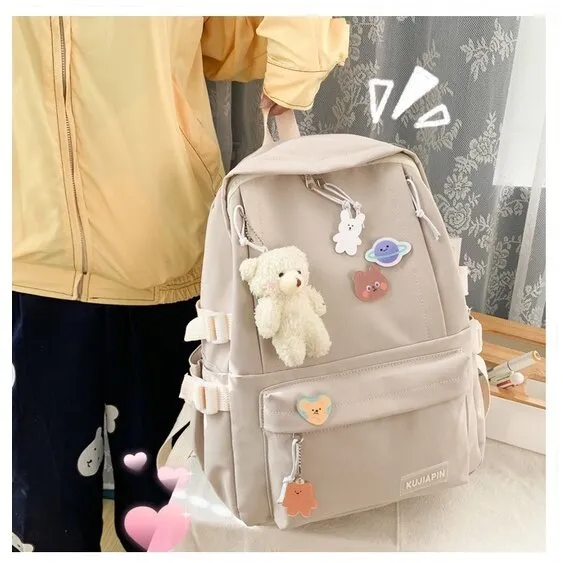 School%20Bag%20Korean%20Style%20Women's%20Nylon%20Harajuku%20Ulzzang%20Backpack%20Beg%20Sekolah%20Perempuan%20-%20Image%207