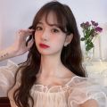1 Pair Bowknot Pearls Girls Fashion Jewelry Mini Bridal Stud Earrings Ladies Wedding Elegant Party French Retro Women Korean INS. 