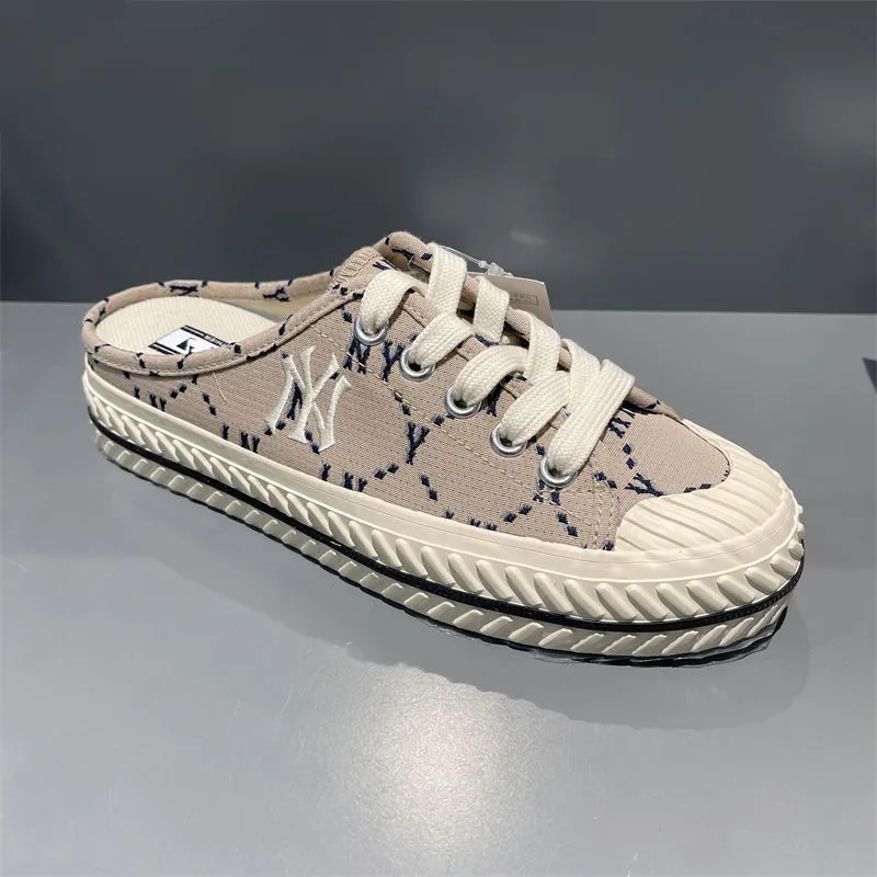 Korean Style Women's Shoes Closed Toe Half Slippers