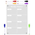 Weekly Planner Board Daily Schedule Magnetic Whiteboard Attraction Acrylic Refrigerator Dry Erase Clear Fridge Planning Kitchen. 