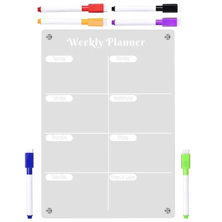 Weekly%20Planner%20Board%20Daily%20Schedule%20Magnetic%20Whiteboard%20Attraction%20Acrylic%20Refrigerator%20Dry%20Erase%20Clear%20Fridge%20Planning%20Kitchen%20-%20Image%204