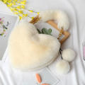 Women's Furry Accessories Luxury Faux Fur Handbags Small Handbags Ladies Chain Shoulder Bag Fluffy Plush Handbags. 