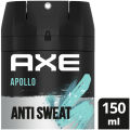 Axe Apollo 48 Hours Anti Sweat with Pro Scent 150ml - AXE Apollo Antiperspirant Deodorant Body Spray Long Lasting. 
