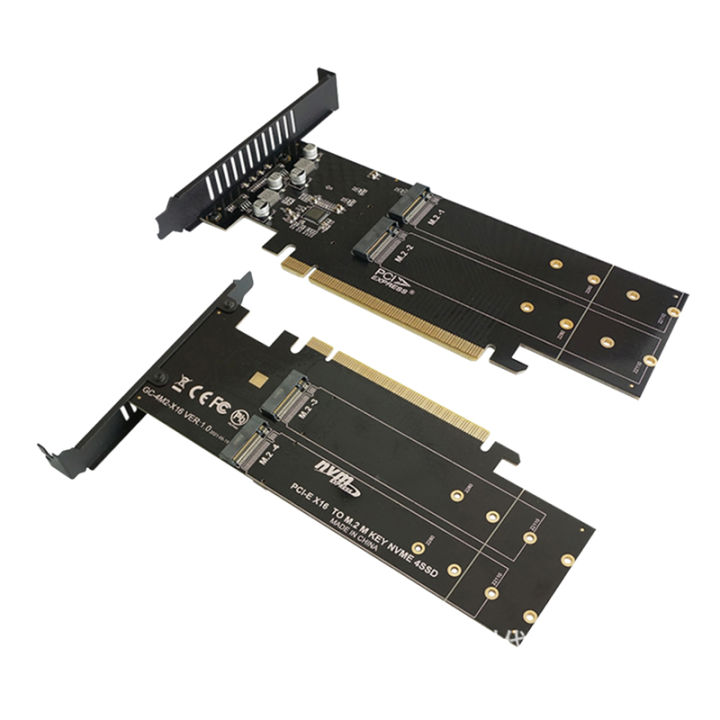 PCIe%20To%20M2%20Adapter%20Card,%20PCIE%20X16%204%20Port%20M2%20NVME%20M%20Key%20SSD%20Add%20on%20Card%20PCI%20Express%20Expansion%20Card%20with%20Heatsink%20-%20Image%207