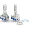 5PCS 5Pin with Push Button 20 Position Digital Potentiometer Coding Switch Rotary Encoder EC11. 