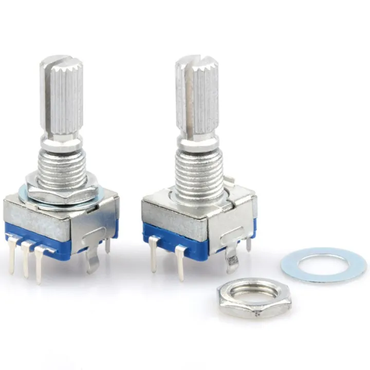 5PCS%205Pin%20with%20Push%20Button%2020%20Position%20Digital%20Potentiometer%20Coding%20Switch%20Rotary%20Encoder%20EC11%20-%20Image%203