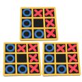 【LuxeGlow】3pcs Tic Tac Toe Cognitive Learning Toys OX Chess Puzzle Board Game for Party. 