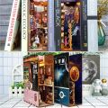 Wooden DIY Book Nook Shelf Insert Kits Model Ocean Roombox Handmade Building Miniature Furniture Home Decoration Toys Gifts. 