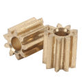 2pcs Car Motor Gear Motor Pinion Gear Brass Drive Gear Cogwheel Pinions Replacement for Duplo Intelli Lok Module 0.5 9 Teeth. 