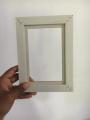 Adjustable White Wall Mount Photo Frame Multiple Sizes 4x4 to 20x30 Inch Modern Display Frame. 