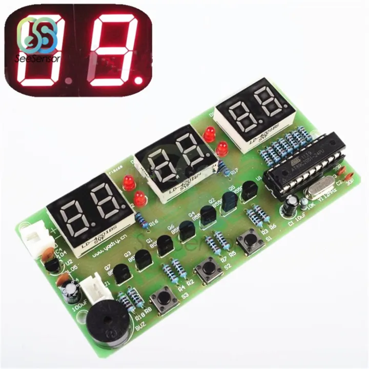 Diy%20Kits%20C51%20Electronic%20Clock%20Digital%20Led%20Display%20Suite%20Electronic%20Module%20Parts%20And%20Components%20Dc%207-12v%20-%20Image%204