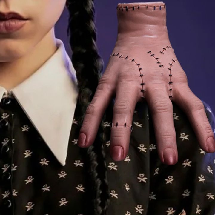Wednesday Addams PVC Things Hand Cosplay Addams Family Figurine Home ...