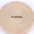 Tatami floor pillow seat 45cm yoga mat round cushion couch mat straw meditation thickening soft yoga equipment. 