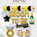 Groom To Be Balloon Decoration set With Banner Full Set. 