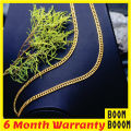 Gold Plated 24Inch Long 4MM DOUBLE Albert Chain High quality product. 