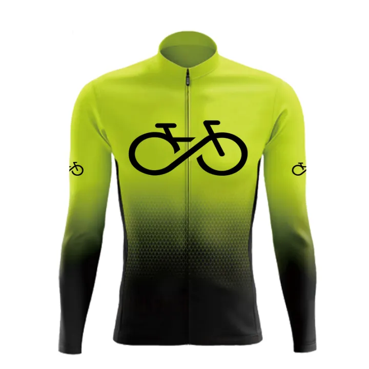 Discovery Channel Men's Long Sleeve Cycling Jersey – Blue, Quick Dry, Full Zip, Slim Fit