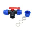 20/25/32/40/50mm Plastic Water Quick Valve PE 3-Way Fast Connection Pvc Valves Accessories 1pcs. 