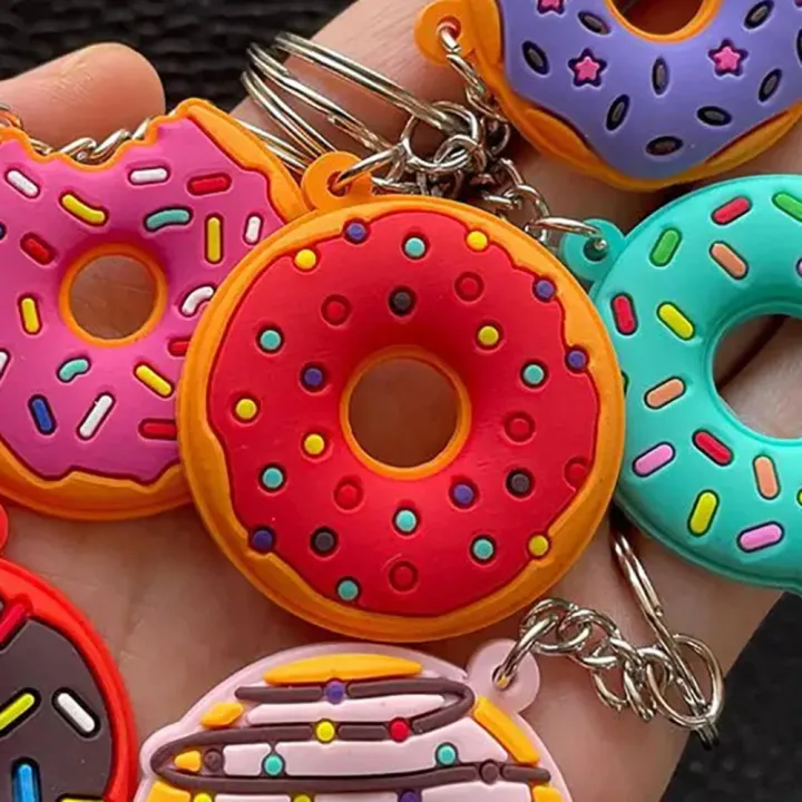 Colorful%20Keychain%20Novelty%20Item%20Assorted%20Pack%20(1/6pcs)%20Sweet%20Cake%20Design%20Donut%20Pendant%203D%20%20Cute%20Dessert%20Charm%20for%20Backpack%20Decor%20Kids'%20Gift%20Party%20Gifts%20Fashion%20Accessory%20Collectible%20Item%20-%20Image%203