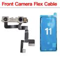Front Facing Camera Replacement For iPhone X XR XS 11 12 Mini Pro Max Selfie Camera With Waterproof TapeFlex Cable NO Face ID. 
