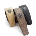 RODZINA Classic Adjustable Snake Skin Guitar Parts Soft Belt Guitar Belt Leather Guitar Strap Embossed Electric Guitar Strap Acoustic Guitar Strap. 
