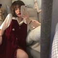 Spring and Summer Clothes for Women 2024 New Skirt Women's Loose Korean Style Student Hot Girl Top Gentle Style Wear a Whole Set. 