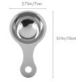 Separator of egg yolk in stainless steel Separator White Egg Sieve Device Mini kitchen utensils (13 x 7 x 2.8 cm). 