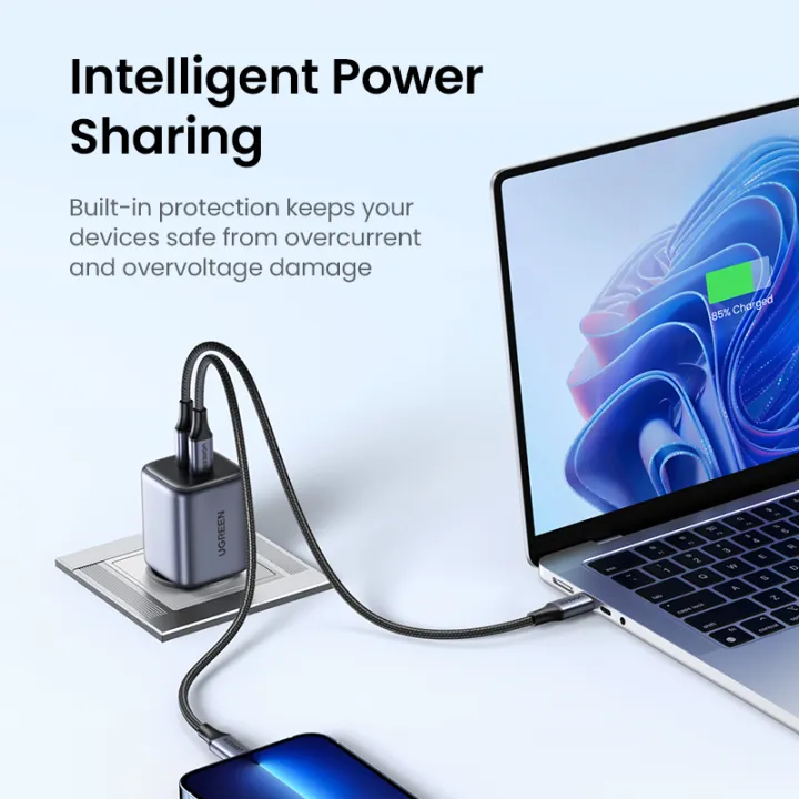 UGREEN%2045W%20GaN%20Charger%20with%20Dual%20USB%20Type%20C%20Ports%20Fast%20Charging%20for%20iPad%20Pro%20iPad%20mini%20SAMSUNG%20S23%20S22%20S21%20S20%20iPhone%2013%20pro%20max%20-%20Image%207