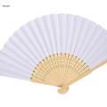 Handheld Paper Fan Handmade for Calligraphy Home Office Preschool Supplies 7 Inch. 