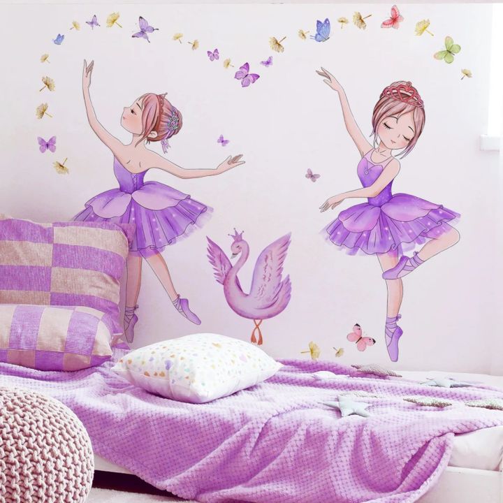 Dancing%20Girls%20Children%20Room%20Wall%20Stickers%20Baby%20Butterfly%20Wall%20Stickers%20for%20Girls%20Stickers%20for%20Kids%20Room%20Nursery%20Decor%20Wallpaper%20-%20Image%206