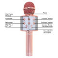 Wireless Microphone Bluetooth Karaoke Speaker Handheld Mic Ktv Party Player Portable Kids Gift Led Usb Studio WS-858 NEW 2021 – Features lavalier mic .. 