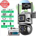 Free 128GB SD 8MP 4K PTZ IP Camera | 8x Zoom Dual Lens | AI Human Detection & Auto Tracking | Outdoor CCTV WiFi Camera | Waterproof | Night Vision | ICsee App | Home Security Surveillance | Smart AI Tracking | Dual Lens | Wireless PTZ Security Camera. 