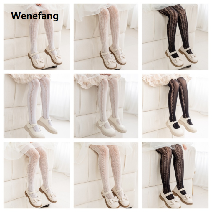 Wenefang Original Kids Girl Tight Floral Lace Sweet Princess Pantyhose wenefang-original-kids-girl-tight-floral-lace-sweet-princess-pantyhose