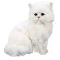 Realistic Cute Simulation Stuffed Plush White Persian Cats Toys Cat Dolls Table Decor Kids Boys Girls. 