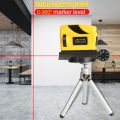Infrared Laser Level Tool Multipurpose Professional Automatic Cross Line Infrared Laser Leveler Home Woodworking DIY Tool. 